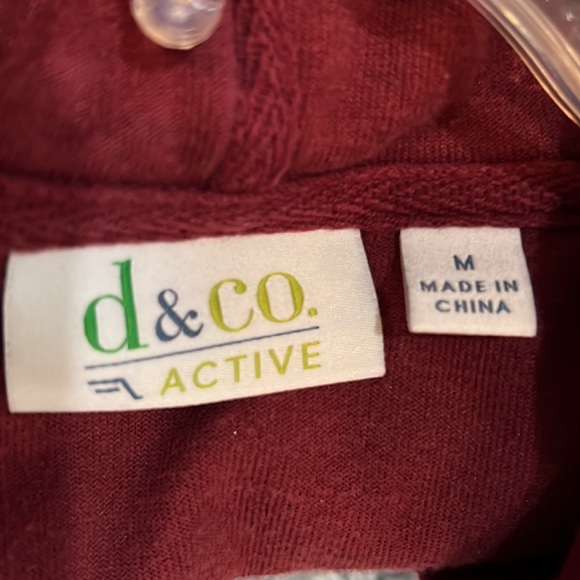 💜 Denim & Company Maroon Tunic with pockets - Picture 7 of 7